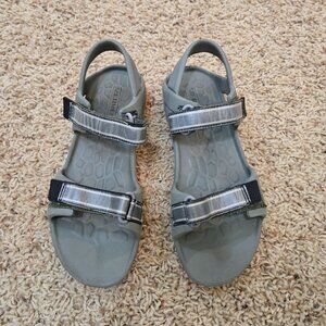 Merrell Sandal Hydro Drift Olive/Orange Boys 6